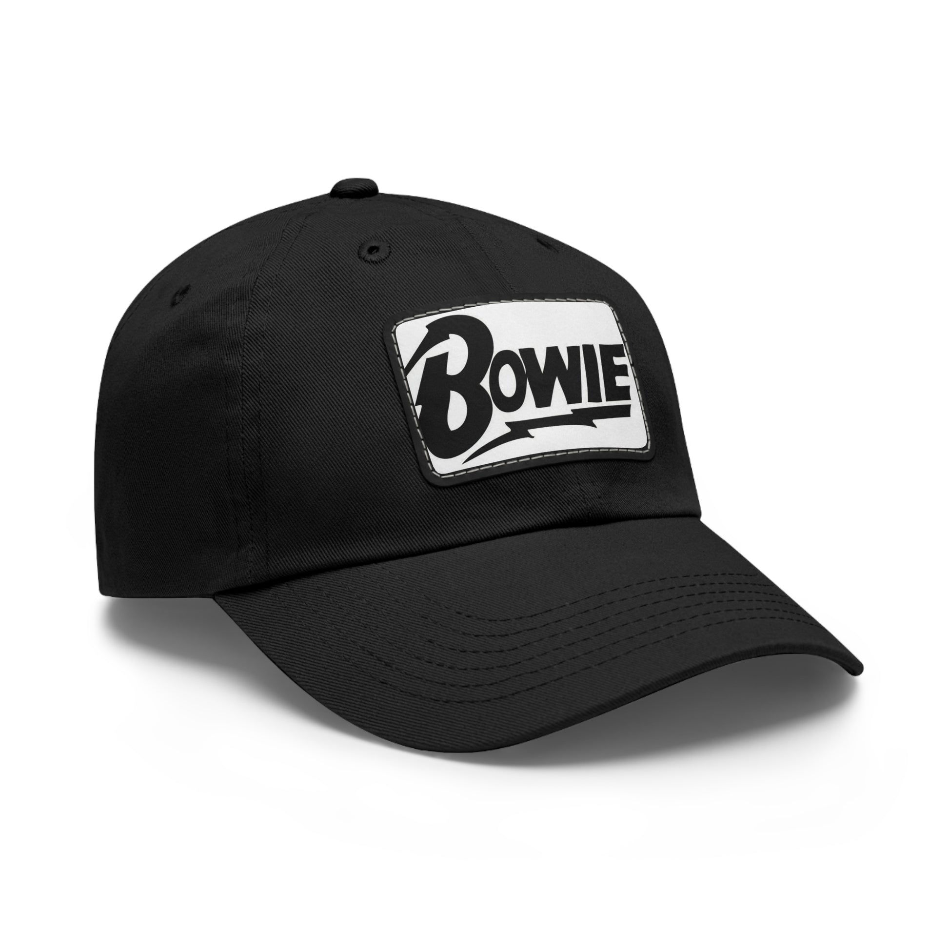 David Bowie Leather Patch Dad Cap