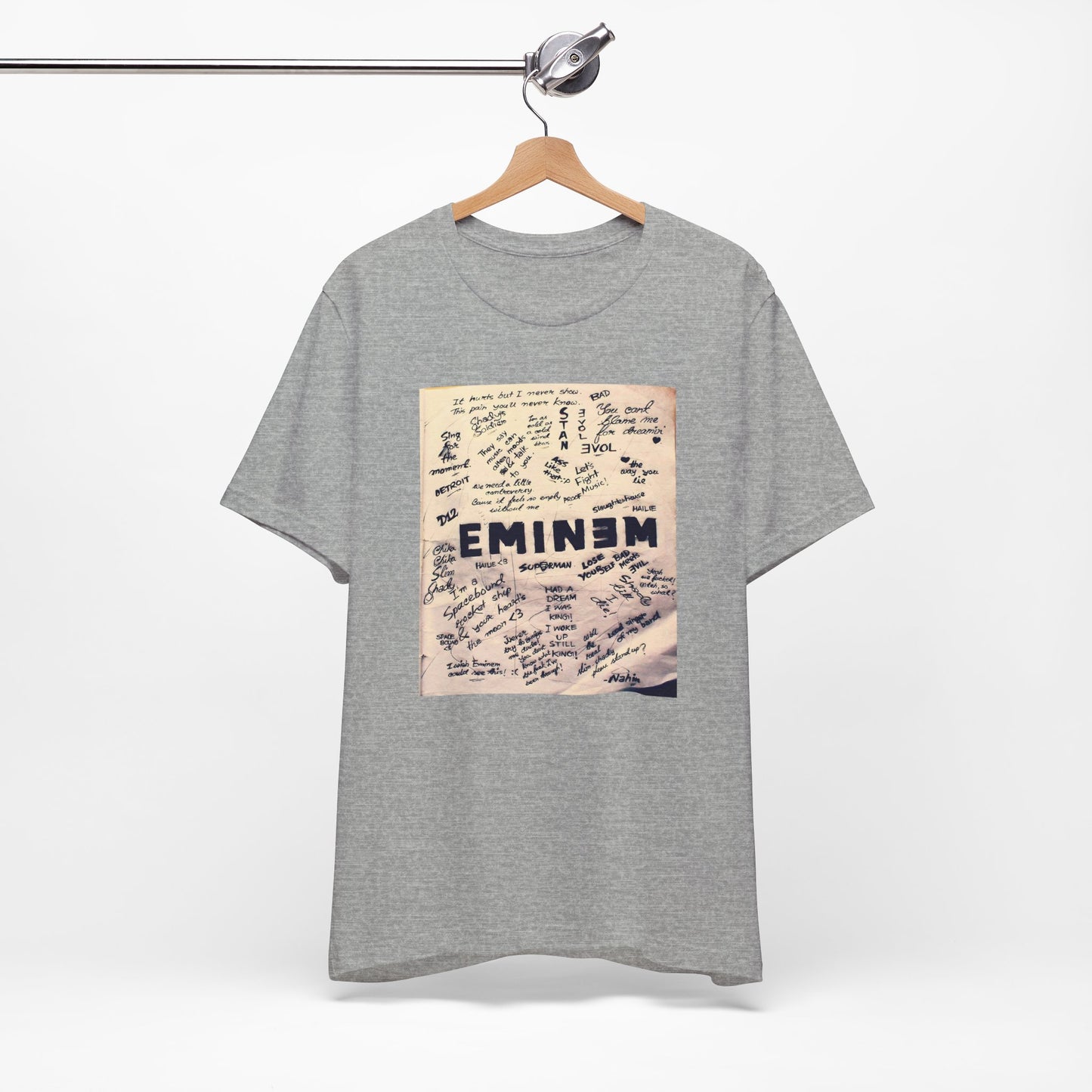 Eminem Song Titles T-shirt - Vintage Eminem shirt - Slim shady Shirt - Unisex Cotton Eminem Tee - Eminem Gift - Rap Shirt - Hip-hop T-shirt