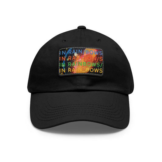 Radiohead In Rainbows Leather Patch Dad Cap