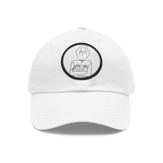 John Lennon New York City Leather Patch Dad Cap