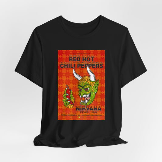 Red Hot Chili Peppers, Pearl Jam Nirvana San Francisco Tour Shirt