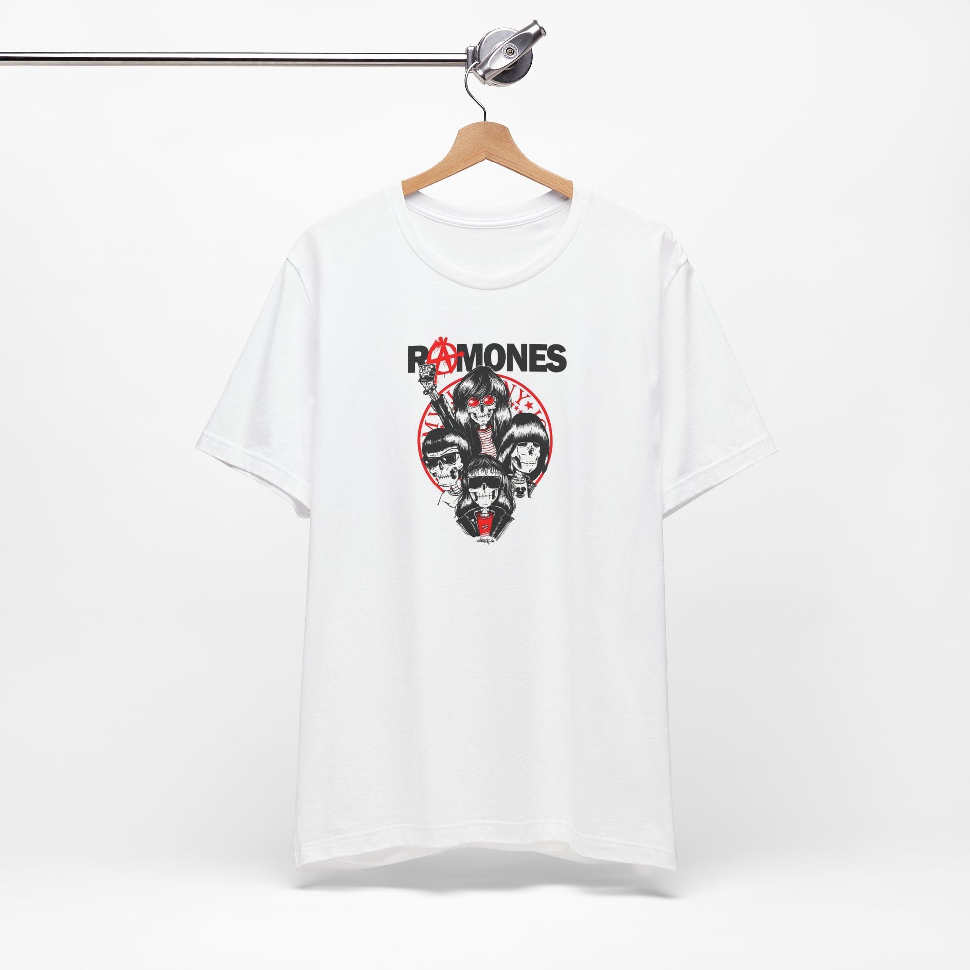White Cotton Ramones Tee