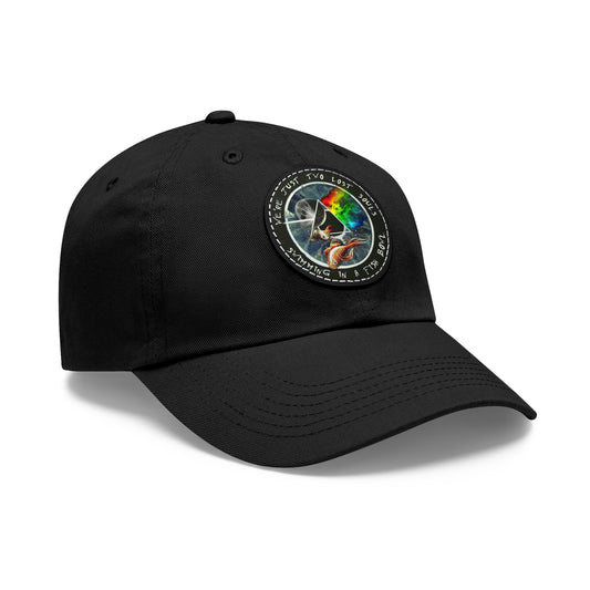 Pink Floyd Two lost Souls Swimming in a Fish Bowl Leather Patch Dad Cap