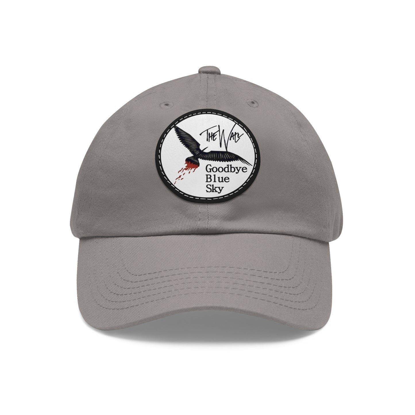 Pink Floyd The Wall Goodbye Blue Sky Baseball Cap - Unique Pink Floyd Unisex Leather Patch Cap - Vintage Pink Floyd The Wall Dad Cap - Pink Floyd Gift