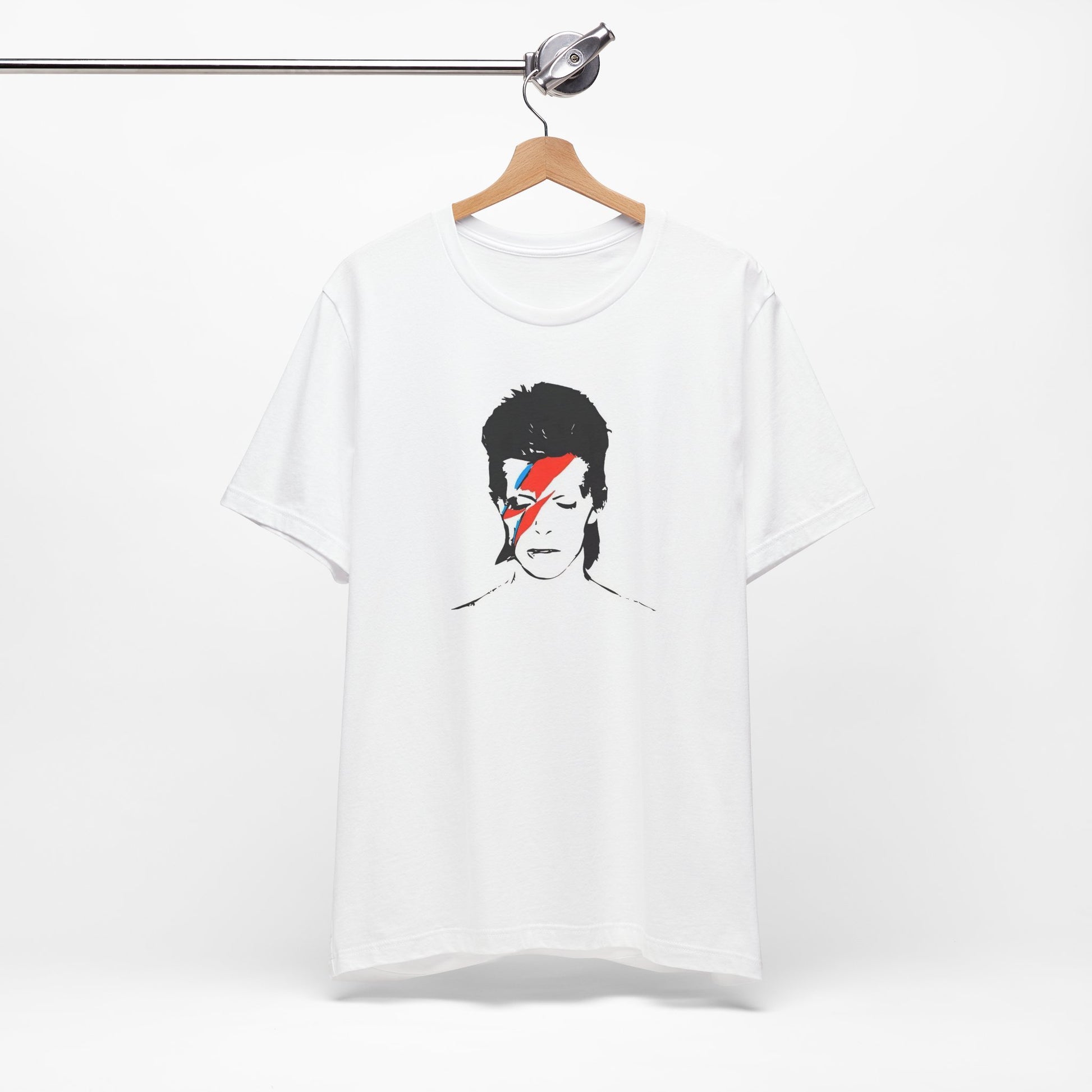 David Bowie Aladdin Sane White Cotton T-shirt 