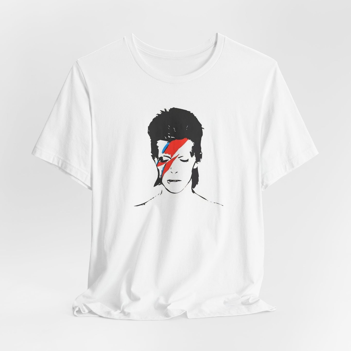 David Bowie Aladdin Sane White Cotton T-shirt 