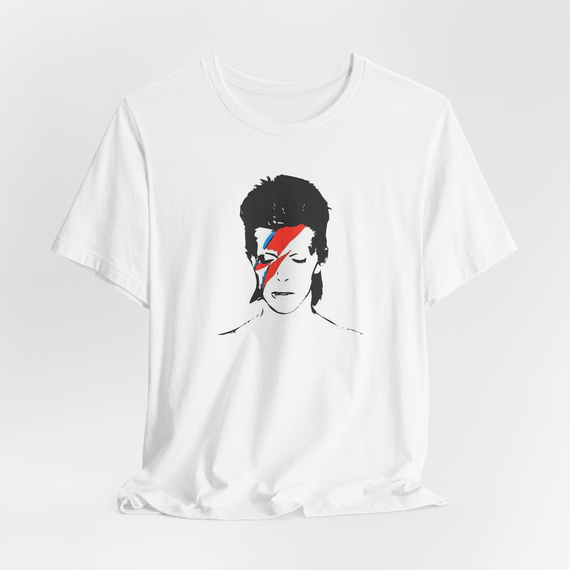 David Bowie Aladdin Sane White Cotton T-shirt 