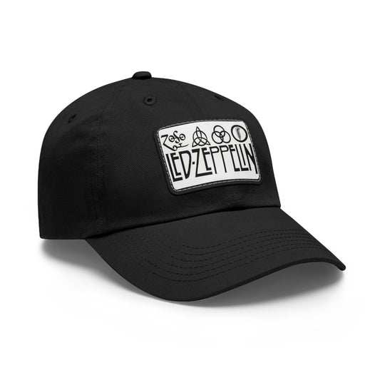Led Zeppelin Zoso Leather Patch Dad Cap