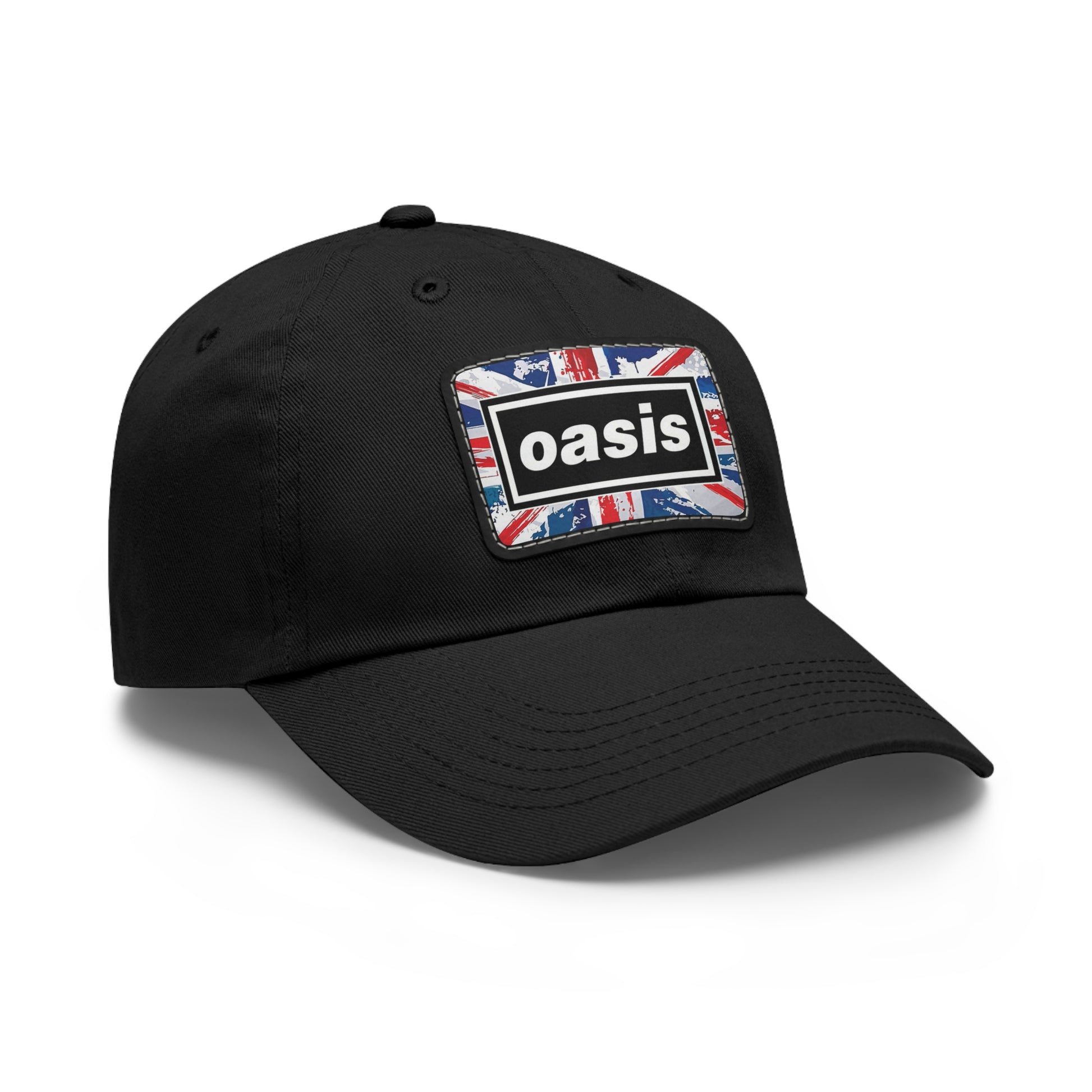 Oasis Logo Leather Patch Dad Cap