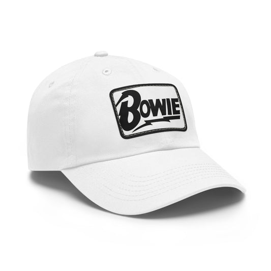 David Bowie Leather Patch Dad Cap