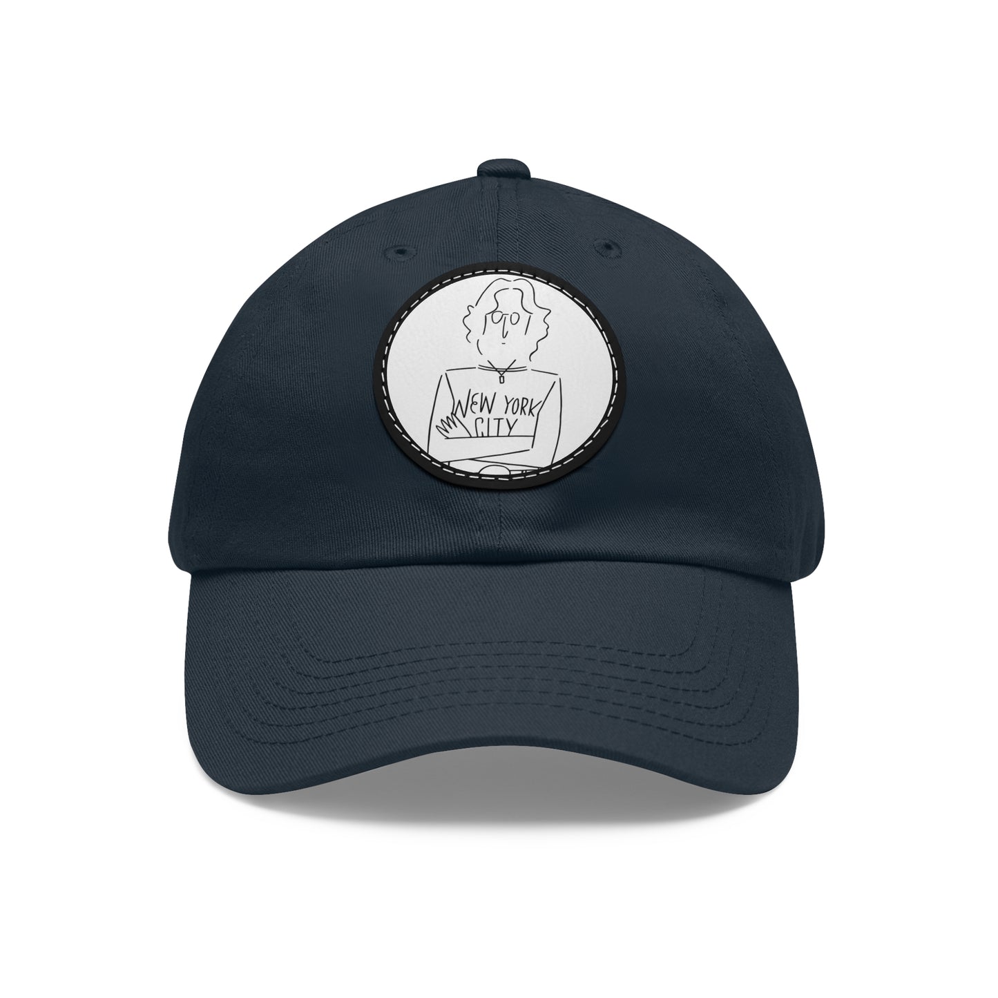 John Lennon New York City Leather Patch Dad Cap
