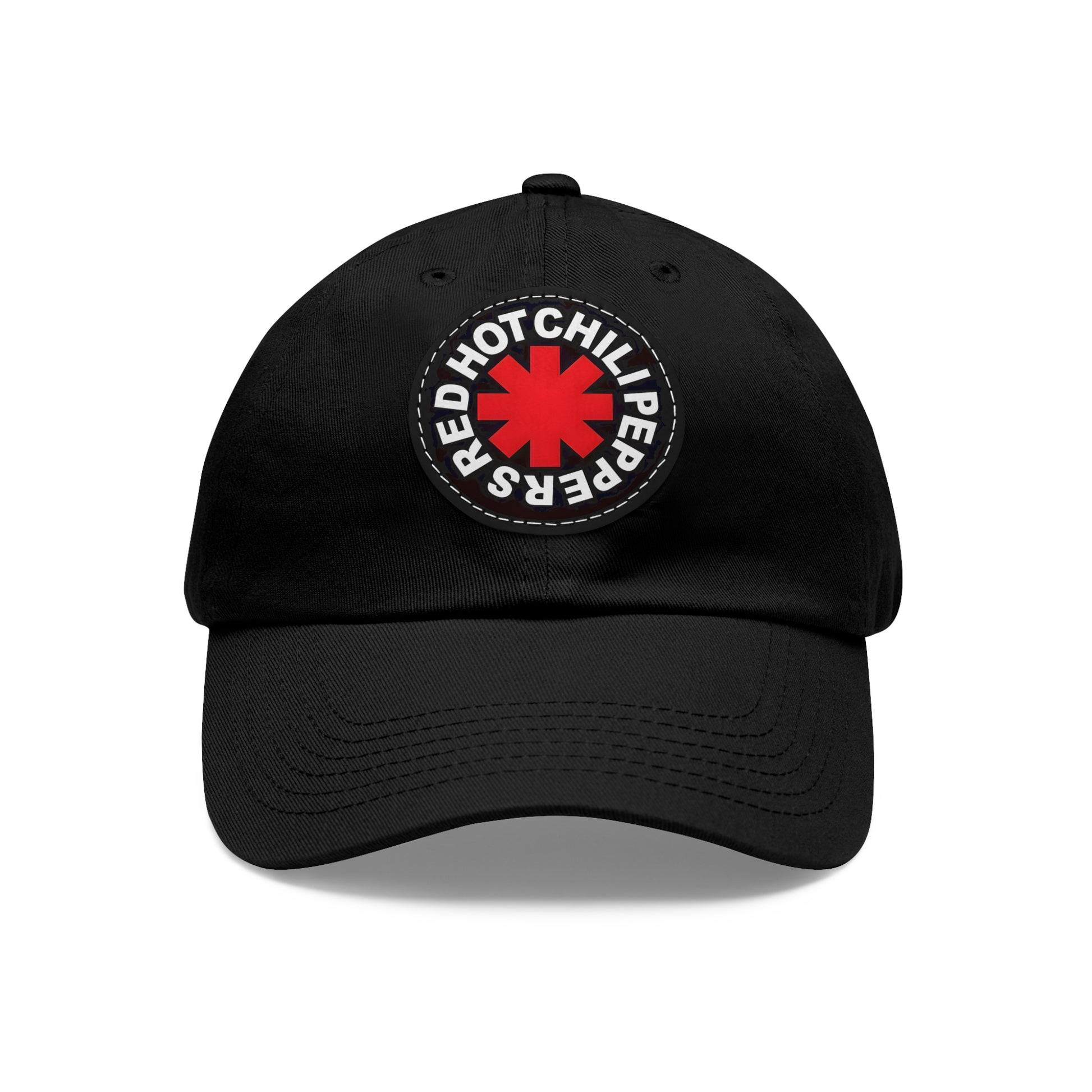 Red Hot Chili Peppers Logo Leather Patch Dad Cap 