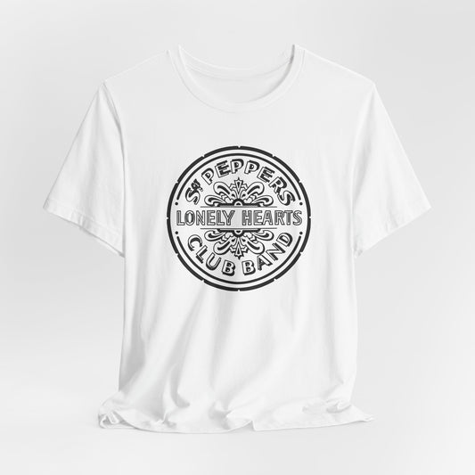 The Beatles Sgt Peppers Lonely Hearts Club Band Shirt - White Cotton Beatles Sgt Peppers Tshirt - Unisex Beatles Gift
