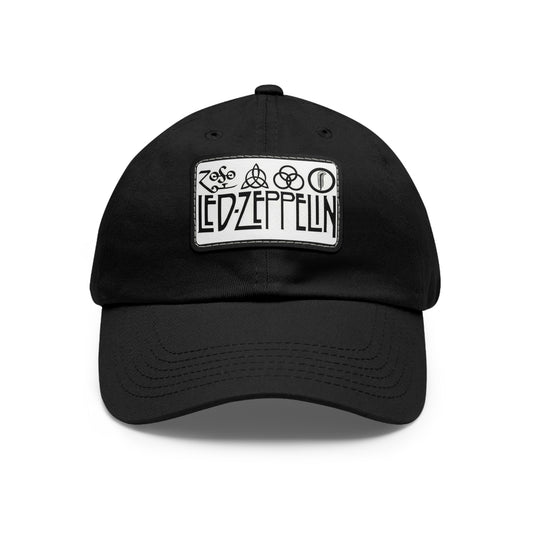 Led Zeppelin Zoso Leather Patch Dad Cap