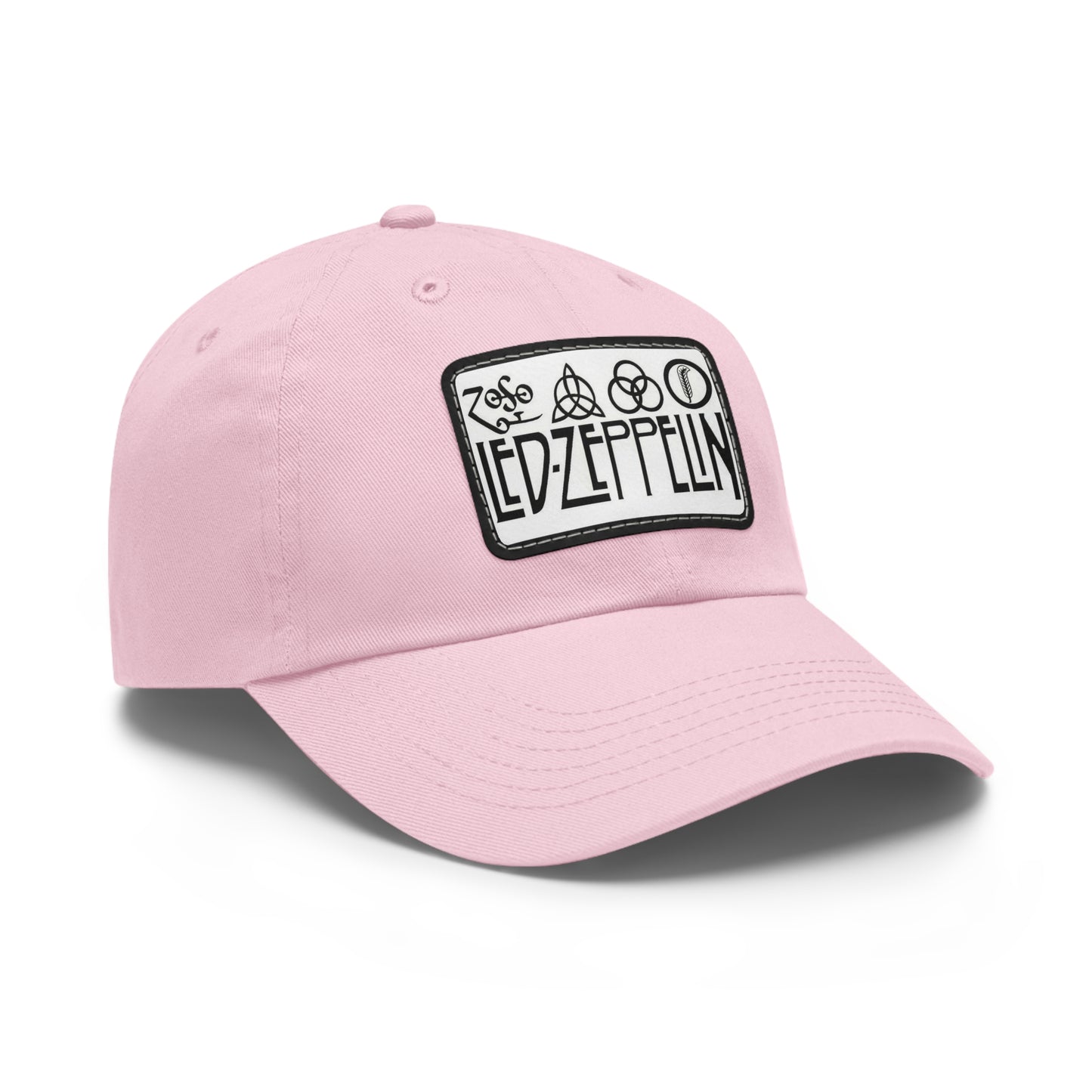Led Zeppelin Zoso Leather Patch Dad Cap
