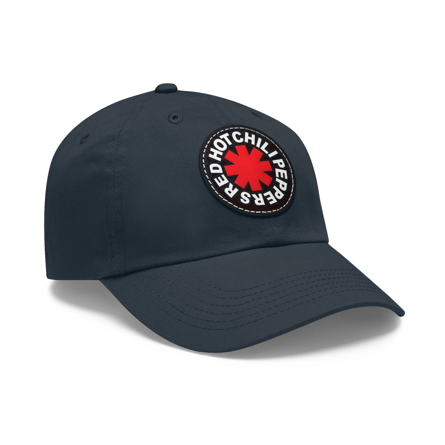 Red Hot Chili Peppers Logo Leather Patch Dad Cap 