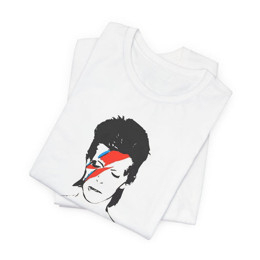 David Bowie Aladdin Sane White Cotton T-shirt 