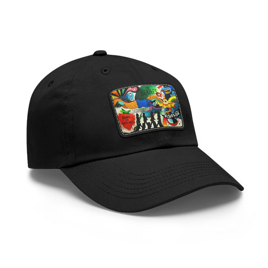 The Beatles Song Titles Leather Patch Dad Cap