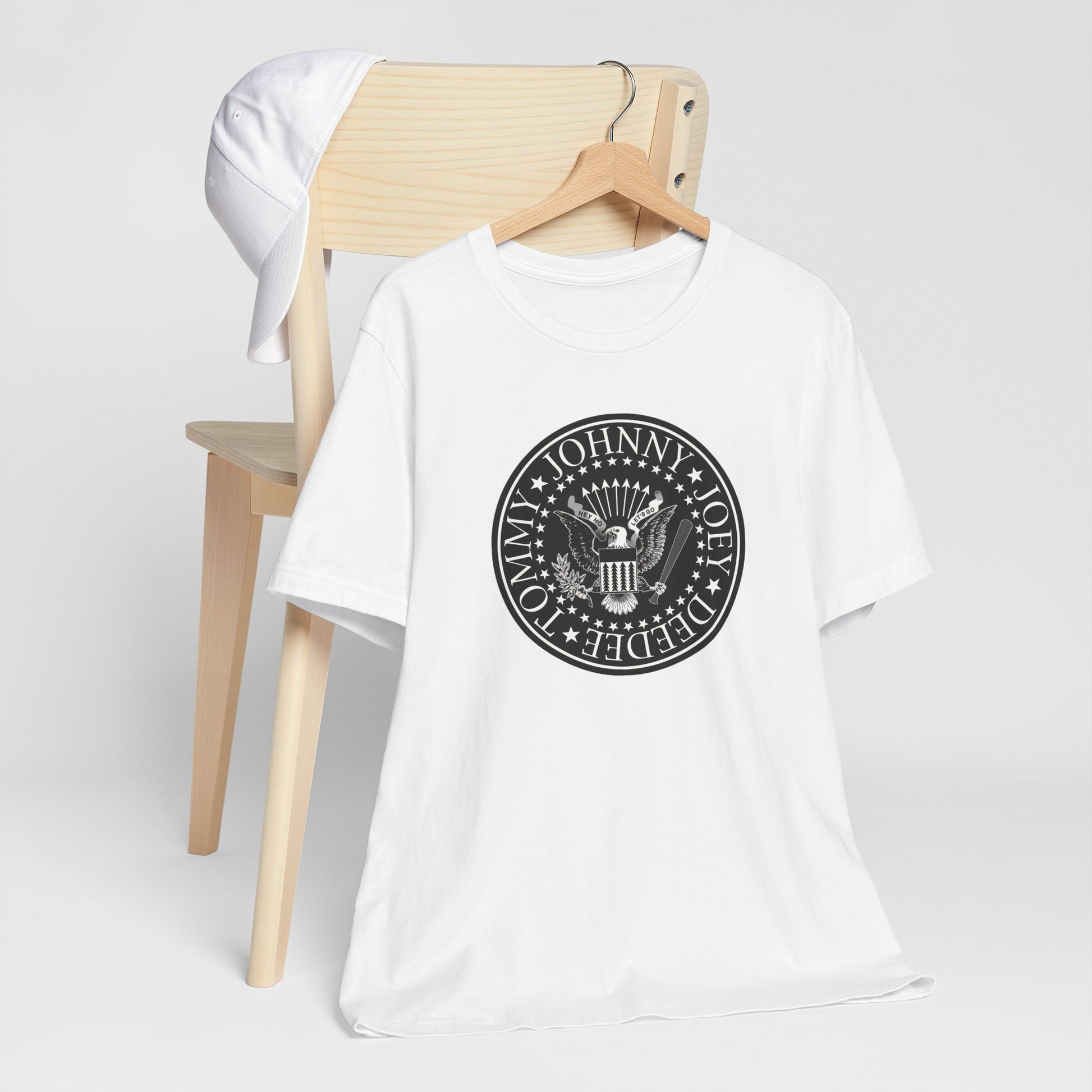 Ramones Logo White Cotton T-shirt