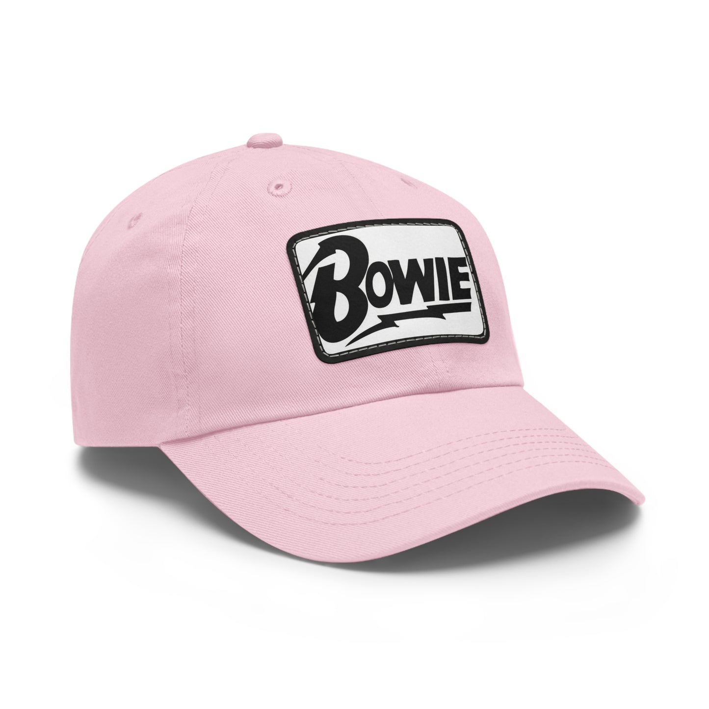 David Bowie Leather Patch Dad Cap