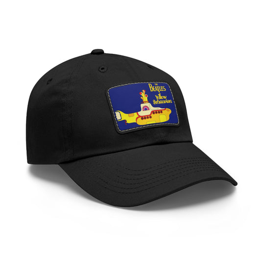 Beatles Yellow Submarine Leather Patch Dad Cap