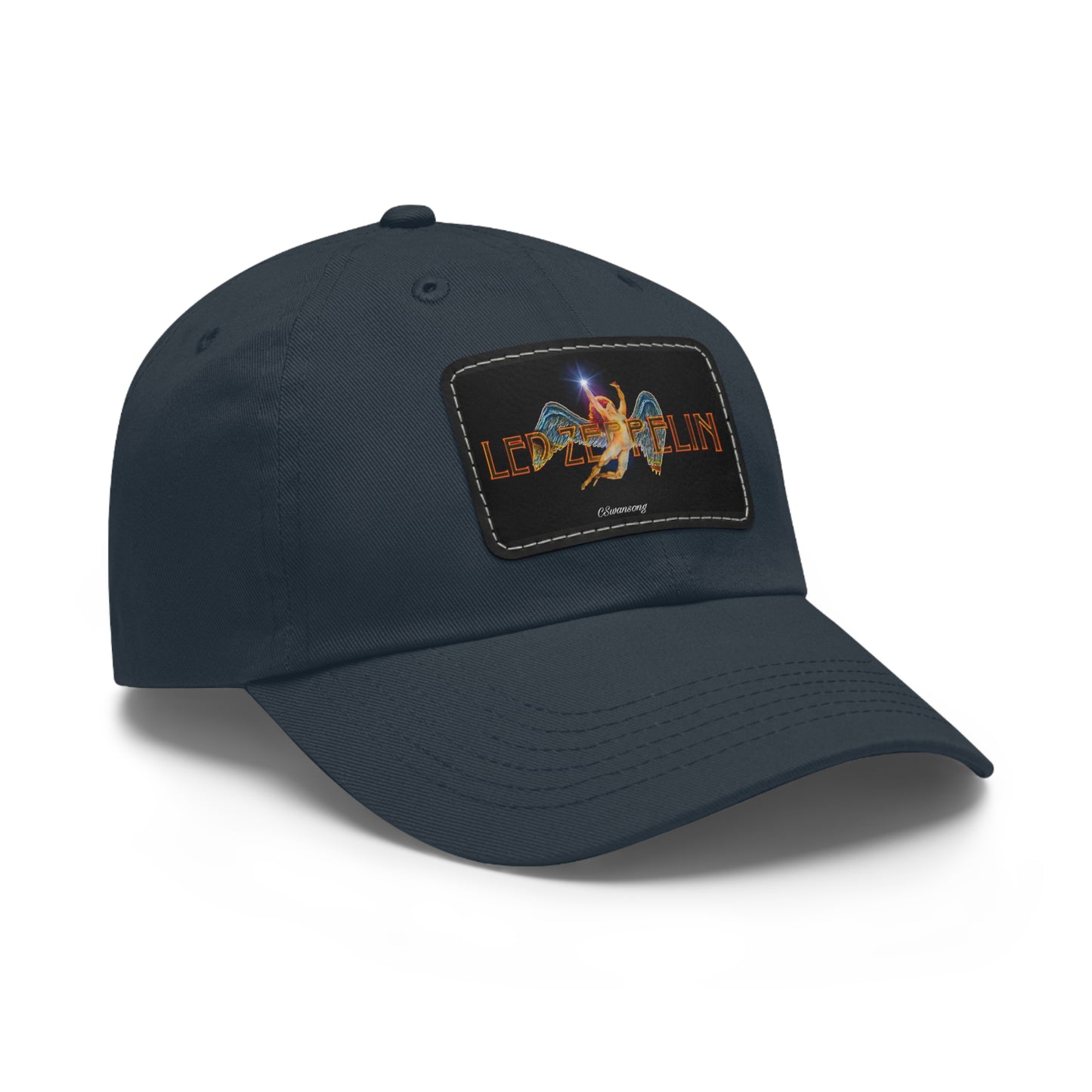 Led Zeppelin Swan Song Leather Patch Ball Cap