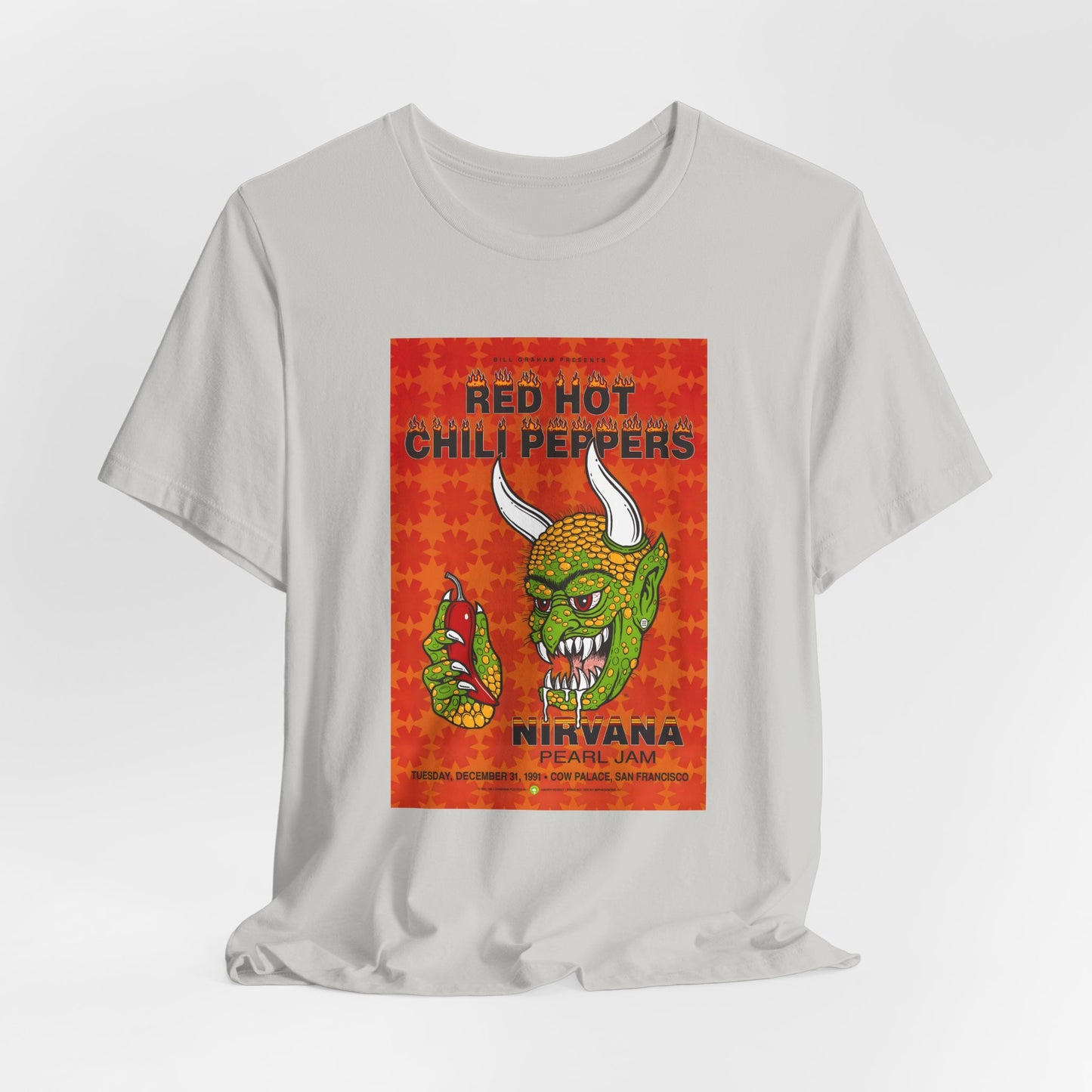 Red Hot Chili Peppers, Pearl Jam Nirvana San Francisco Tour Shirt