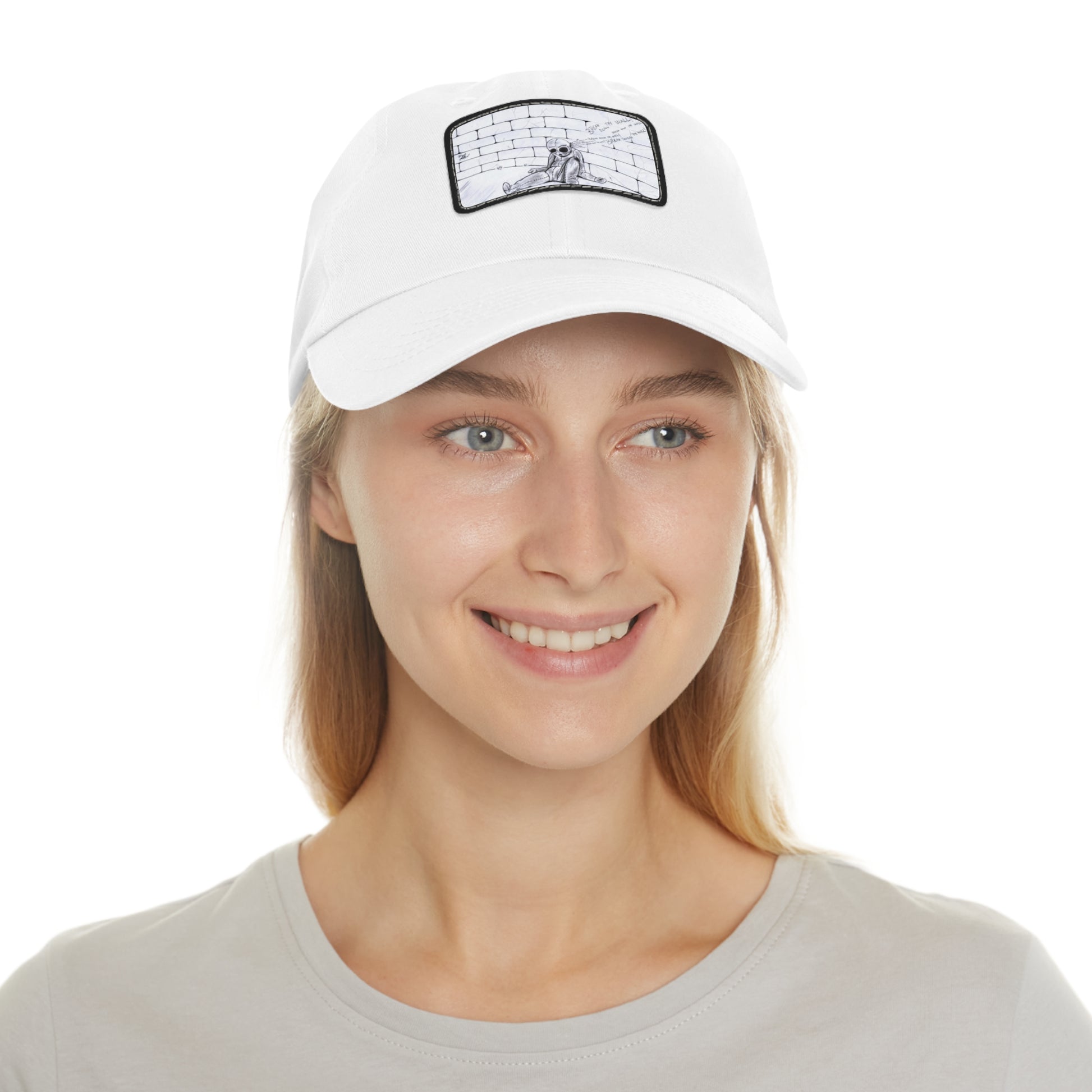 PINK FLOYD THE WALL BREAK DOWN THE WALL LEATHER PATCH BALL CAP