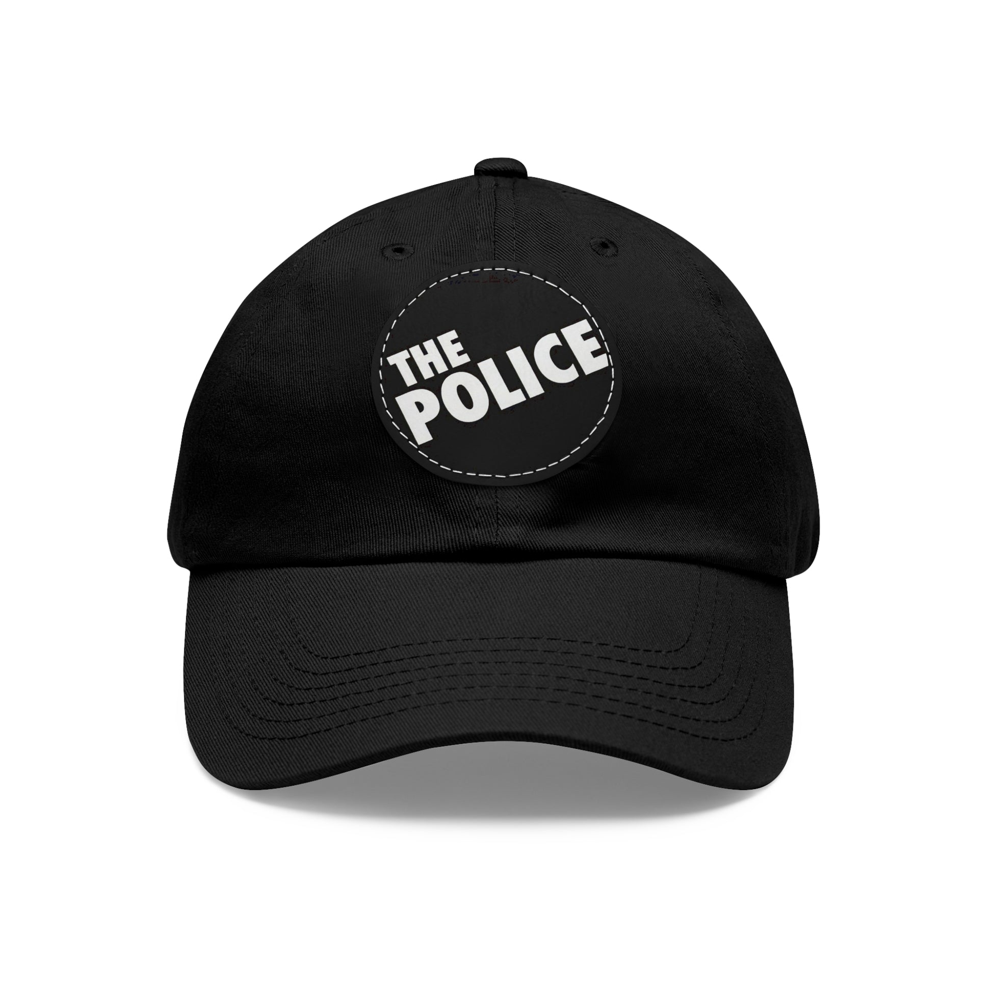 The Police Logo Leather Patch Dad Cap