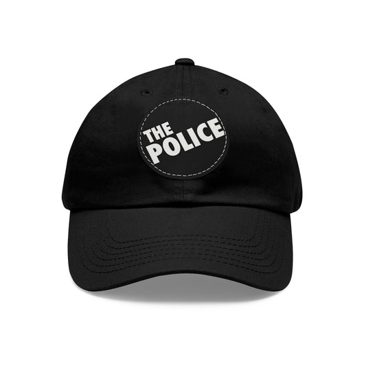 The Police Logo Leather Patch Dad Cap