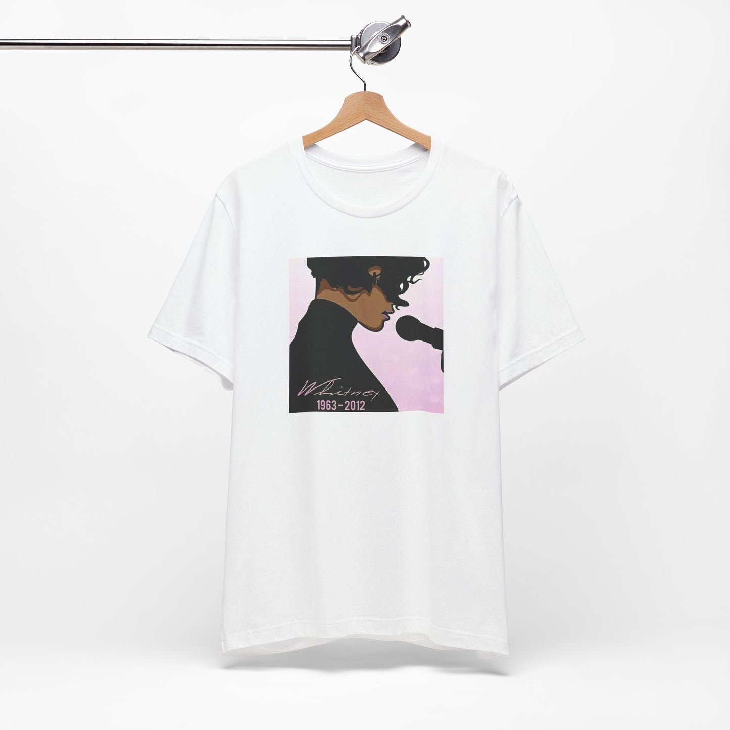 Whitney Houston White Cotton Tee