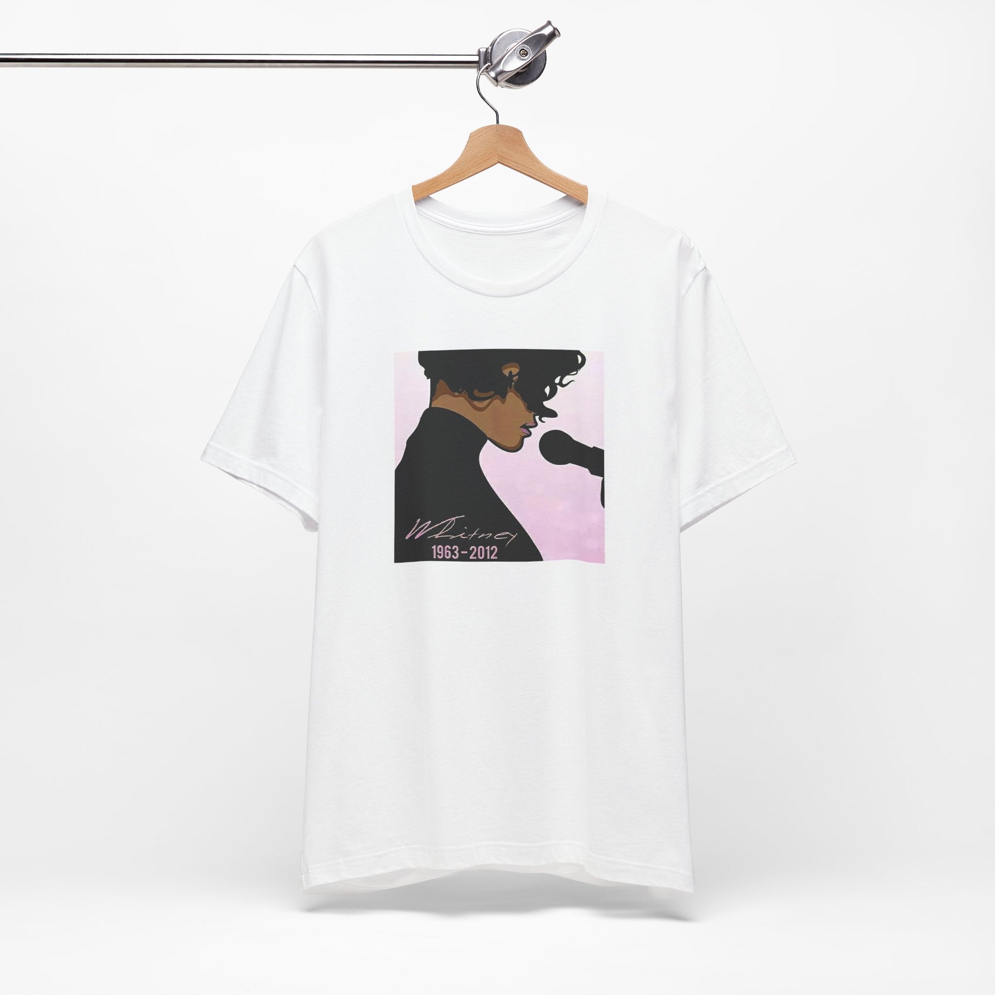 Whitney Houston White Cotton Tee