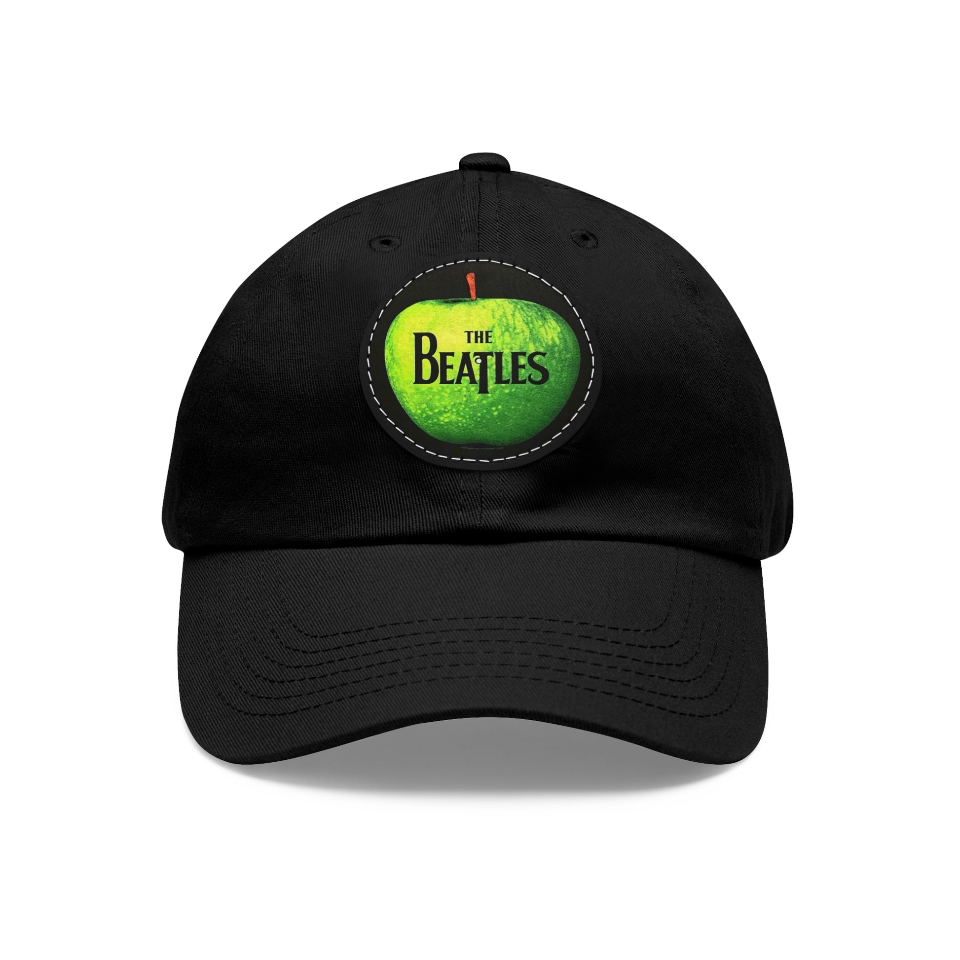 The Beatles Apple Logo Leather Patch Dad Cap