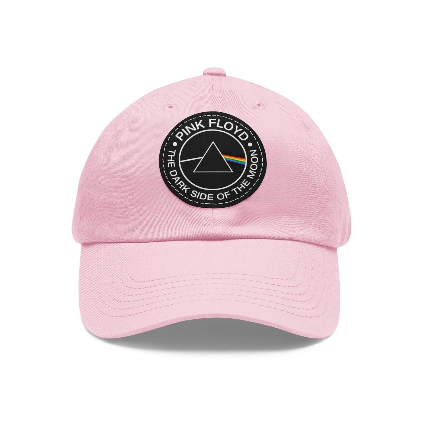 Pink Floyd Dark Side of the Moon Leather Patch Dad Cap