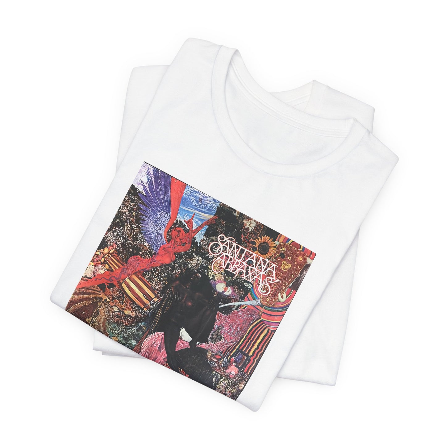 Santana Abraxas Album Cover T-shirt - Vintage Cotton Santana Abraxas Shirt - Unisex Santana Abraxas Graphic Band Print Tee