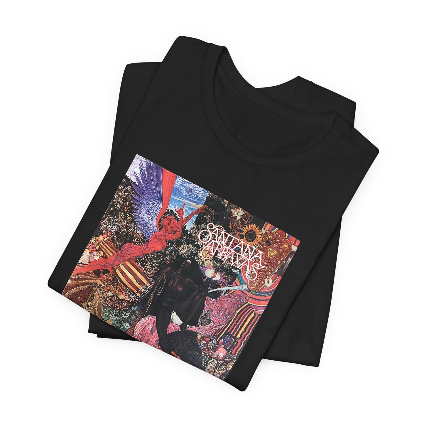 Santana Abraxas Album Cover T-shirt - Vintage Cotton Santana Abraxas Shirt - Unisex Santana Abraxas Graphic Band Print Tee