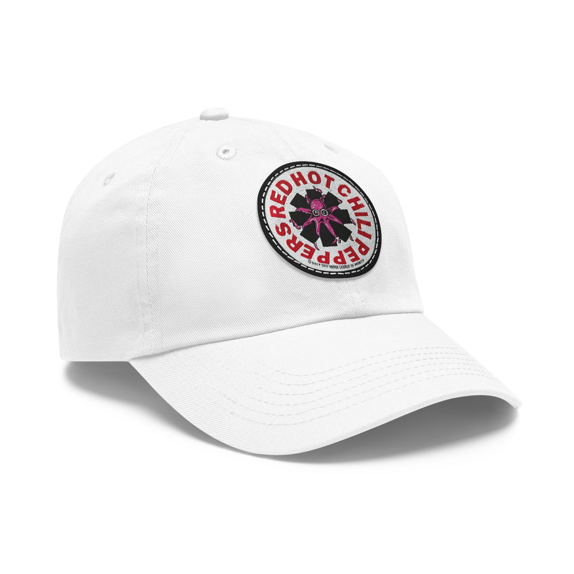 Red Hot Chili Peppers Logo Leather Patch Dad Cap