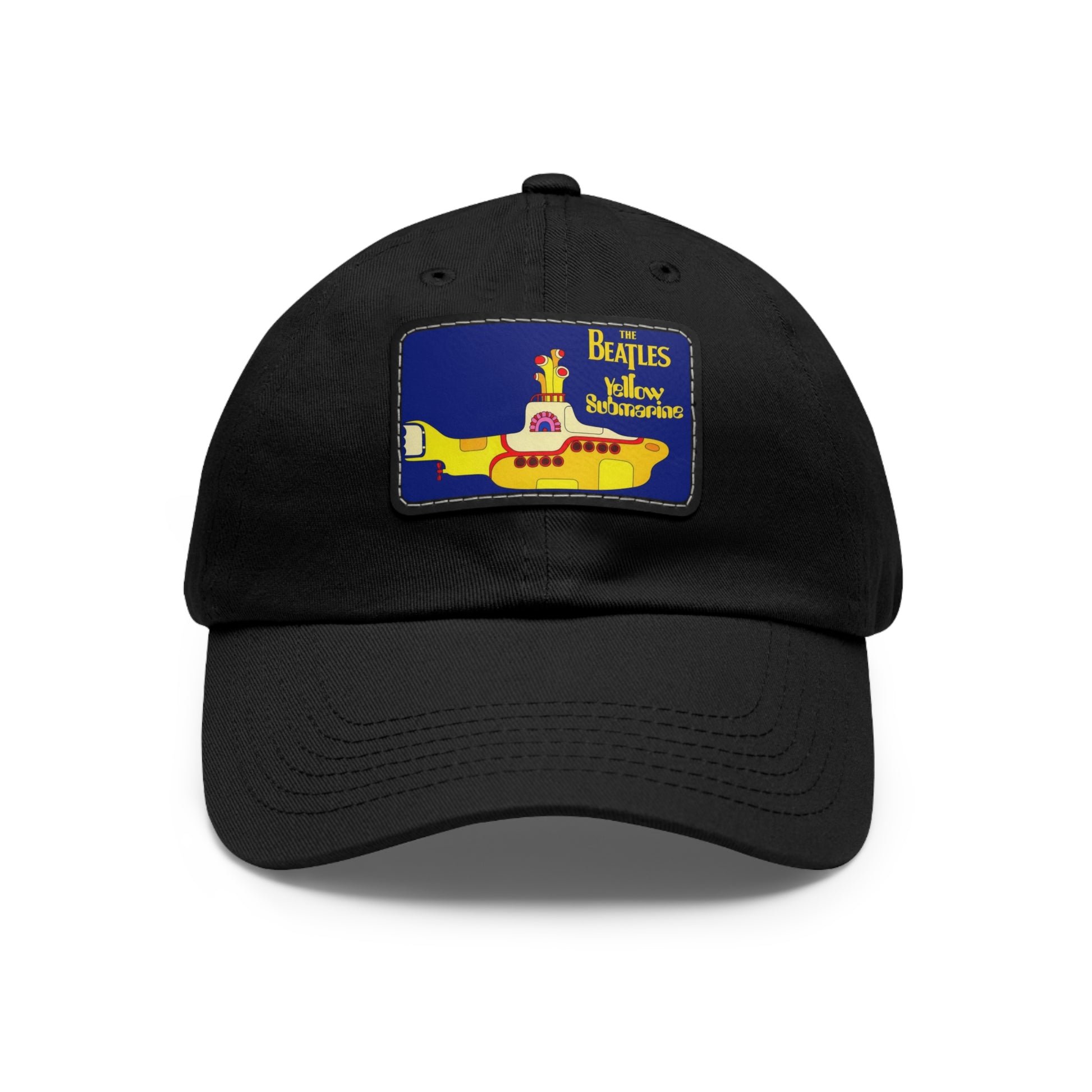 Beatles Yellow Submarine Leather Patch Dad Cap
