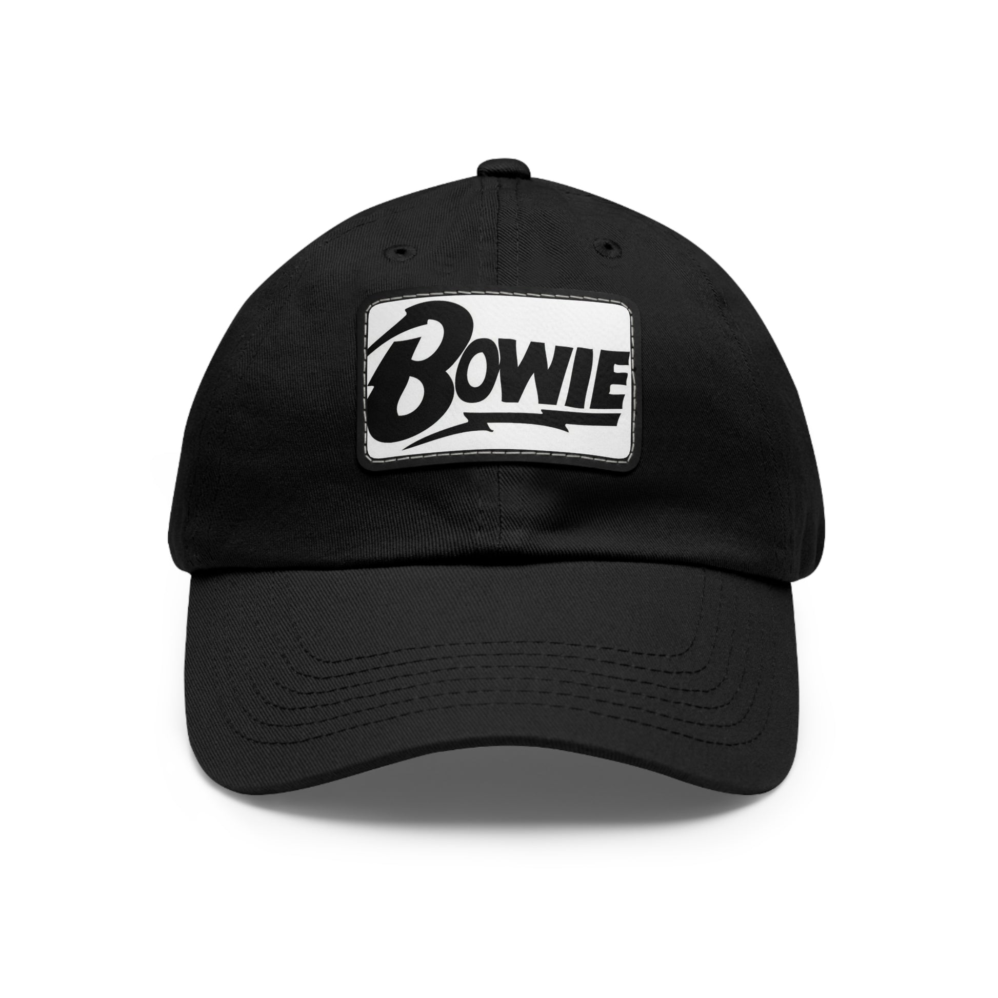David Bowie Leather Patch Dad Cap
