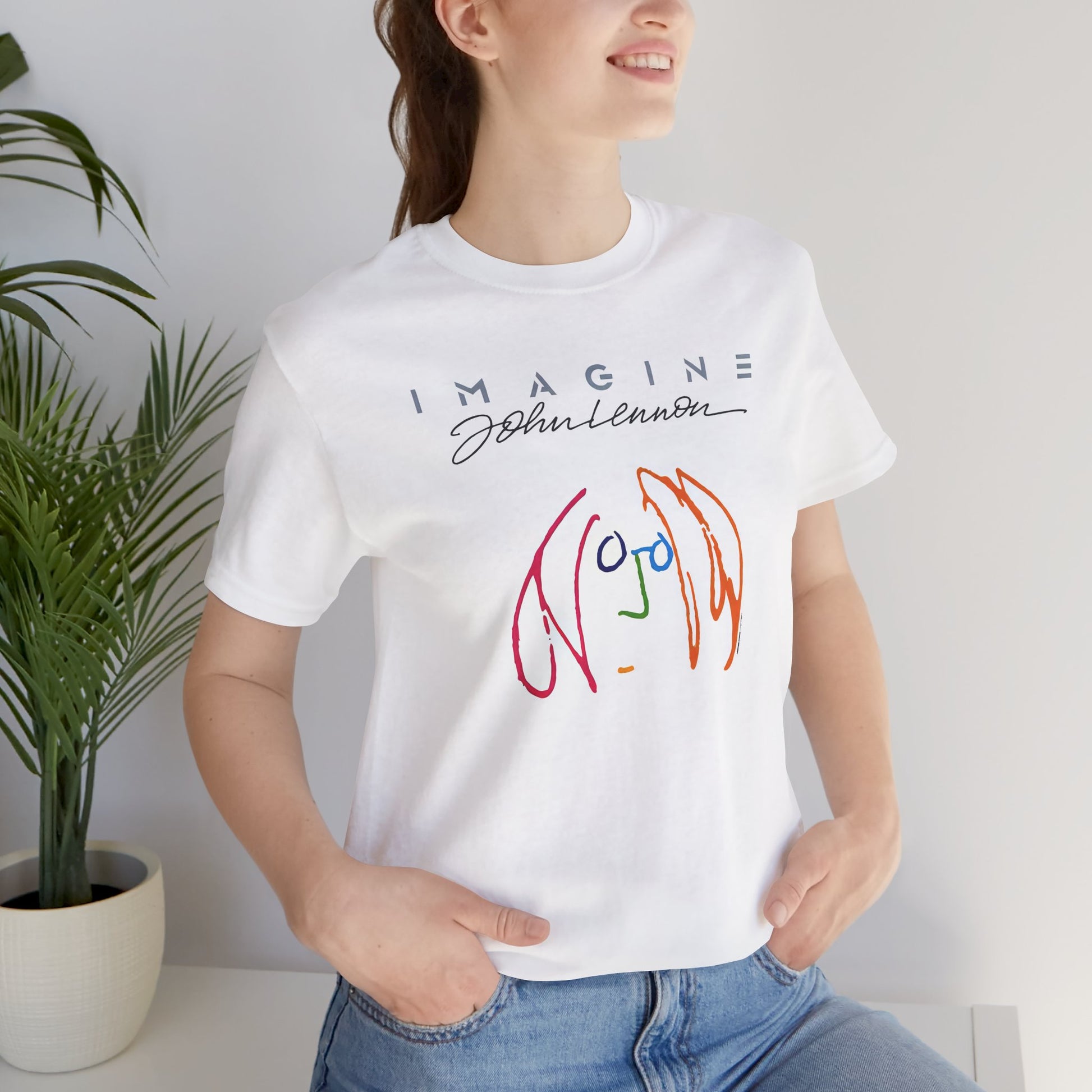 John Lennon Imagine White Cotton Tee