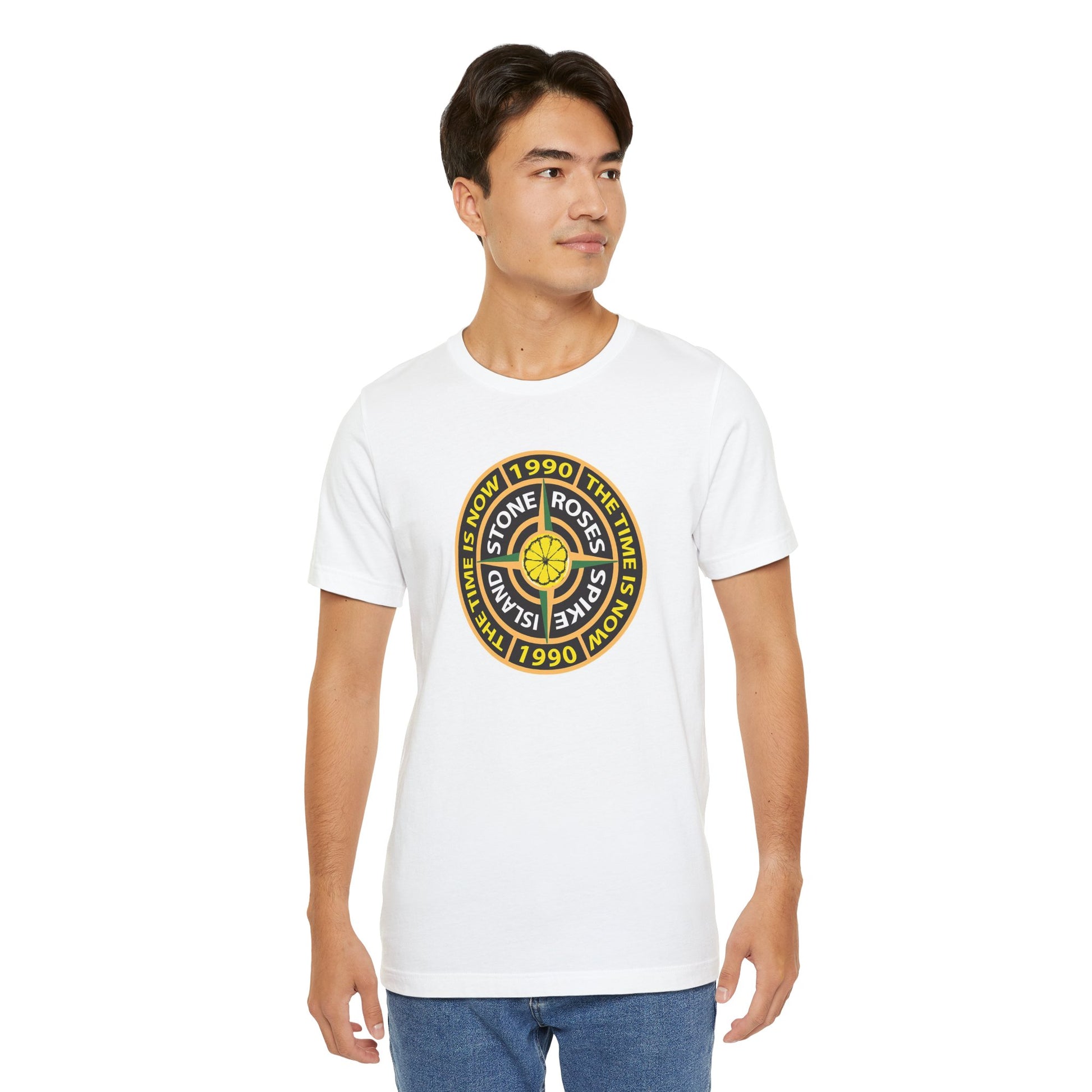 Stone Roses Spike Island White Cotton T-shirt 