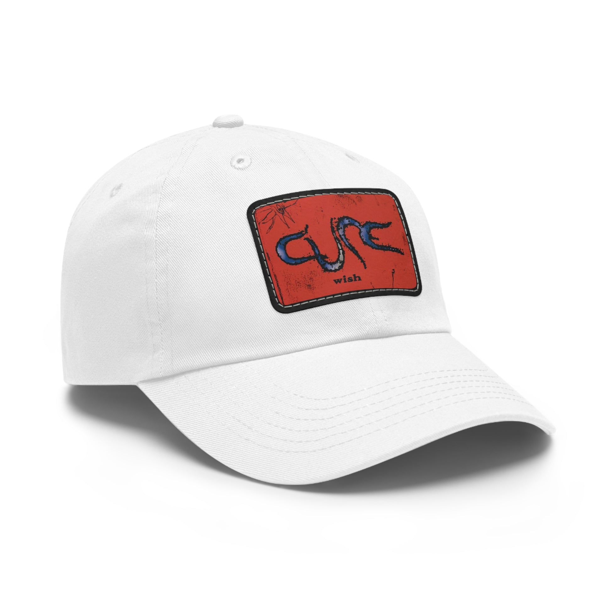 Cure Wish Leather Patch Dad Cap