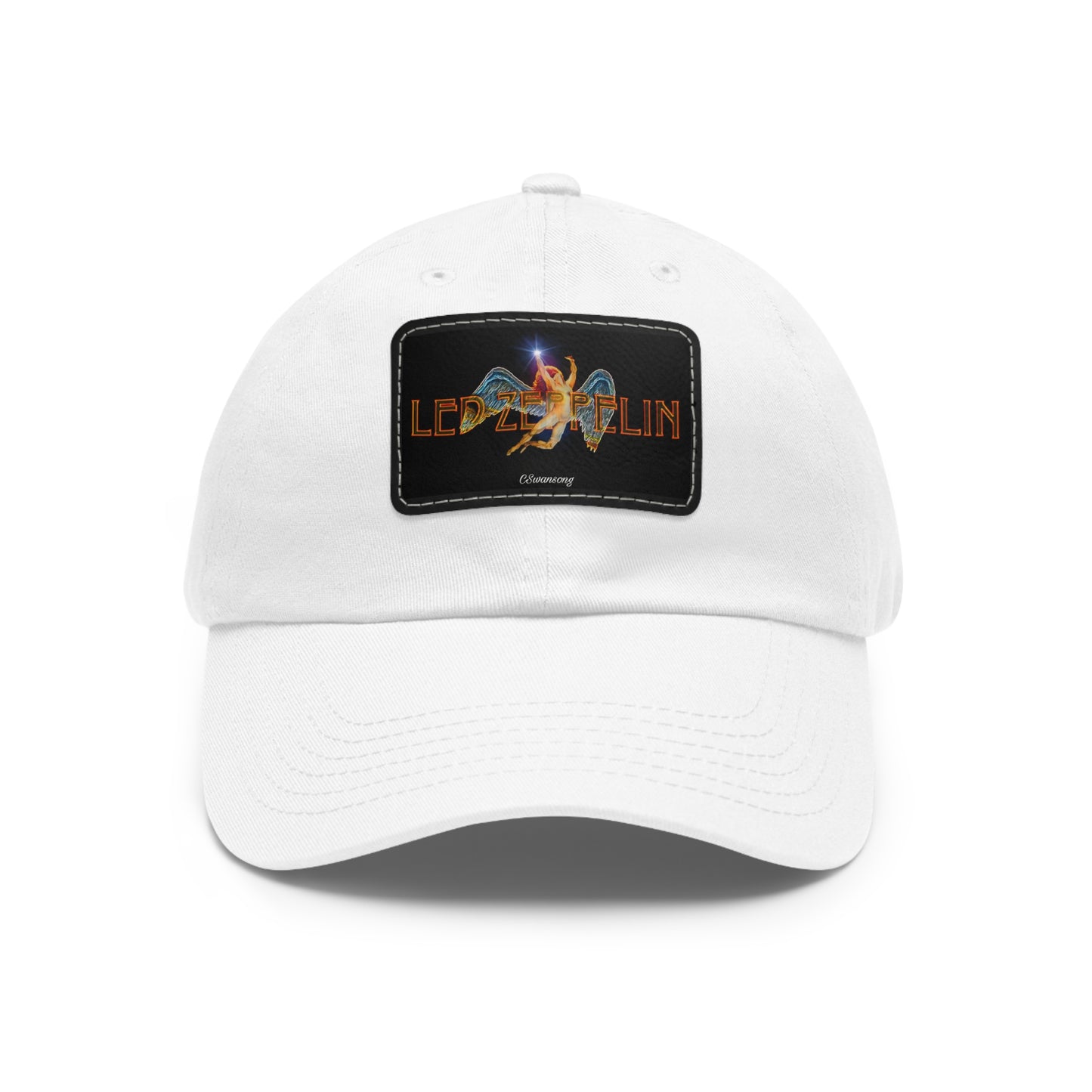 Led Zeppelin Swan Song Leather Patch Ball Cap