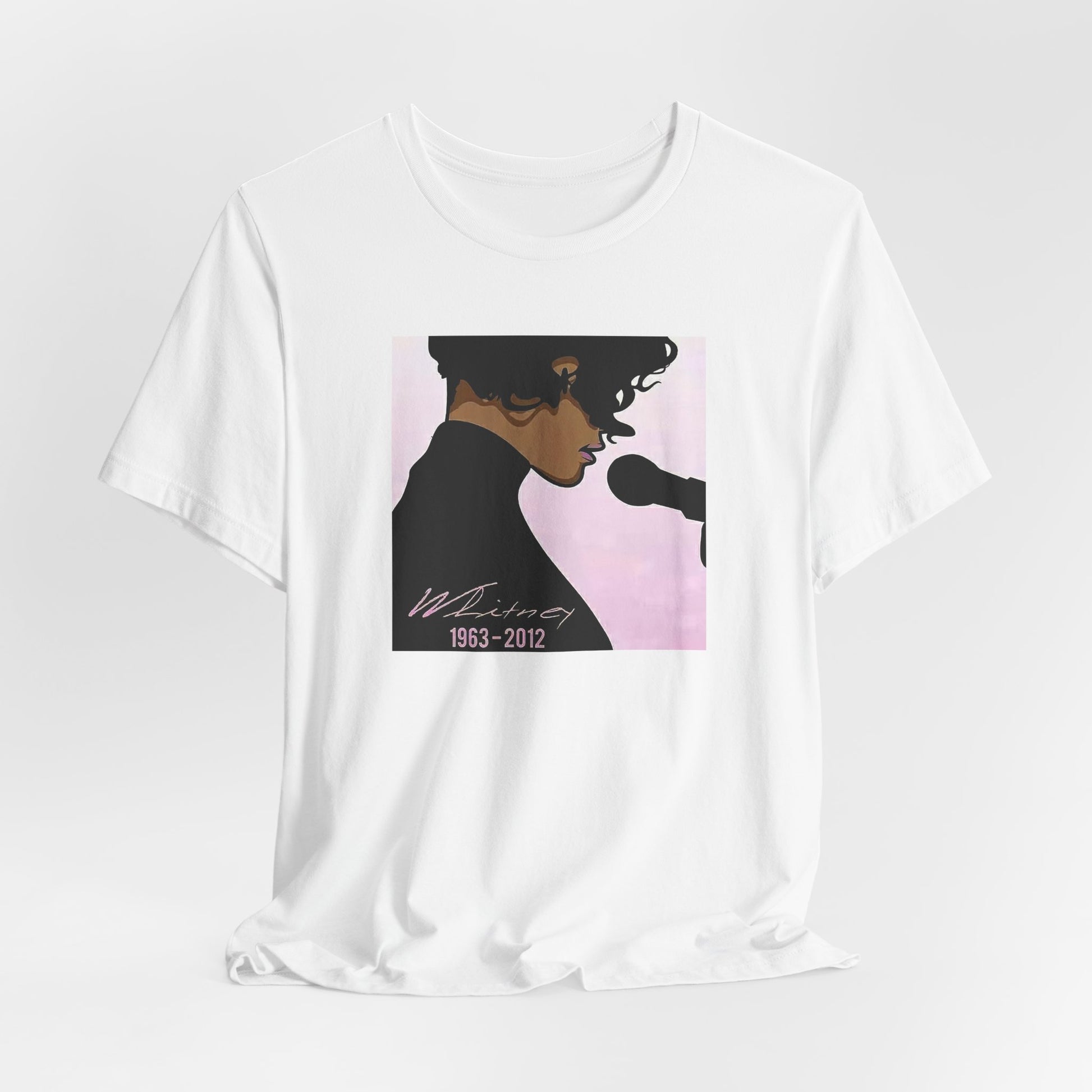 Whitney Houston White Cotton Tee