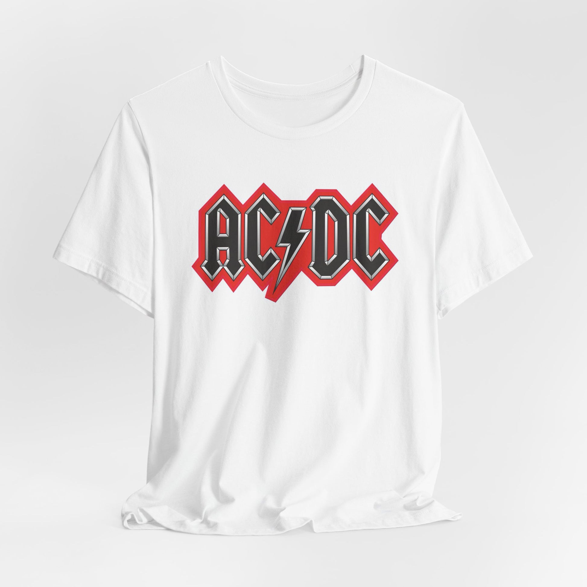 AC/DC White Cotton T-shirt