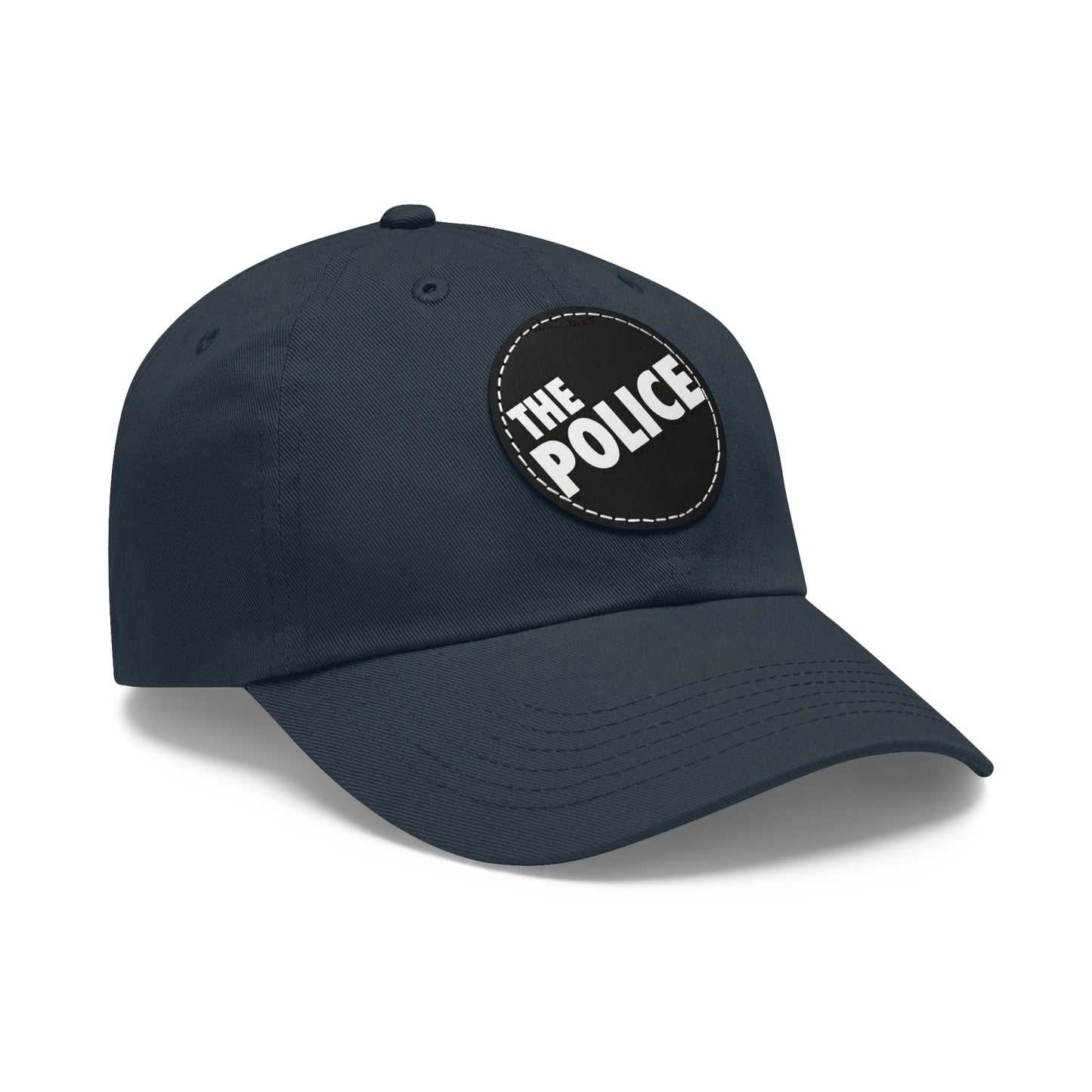 The Police Logo Leather Patch Dad Cap