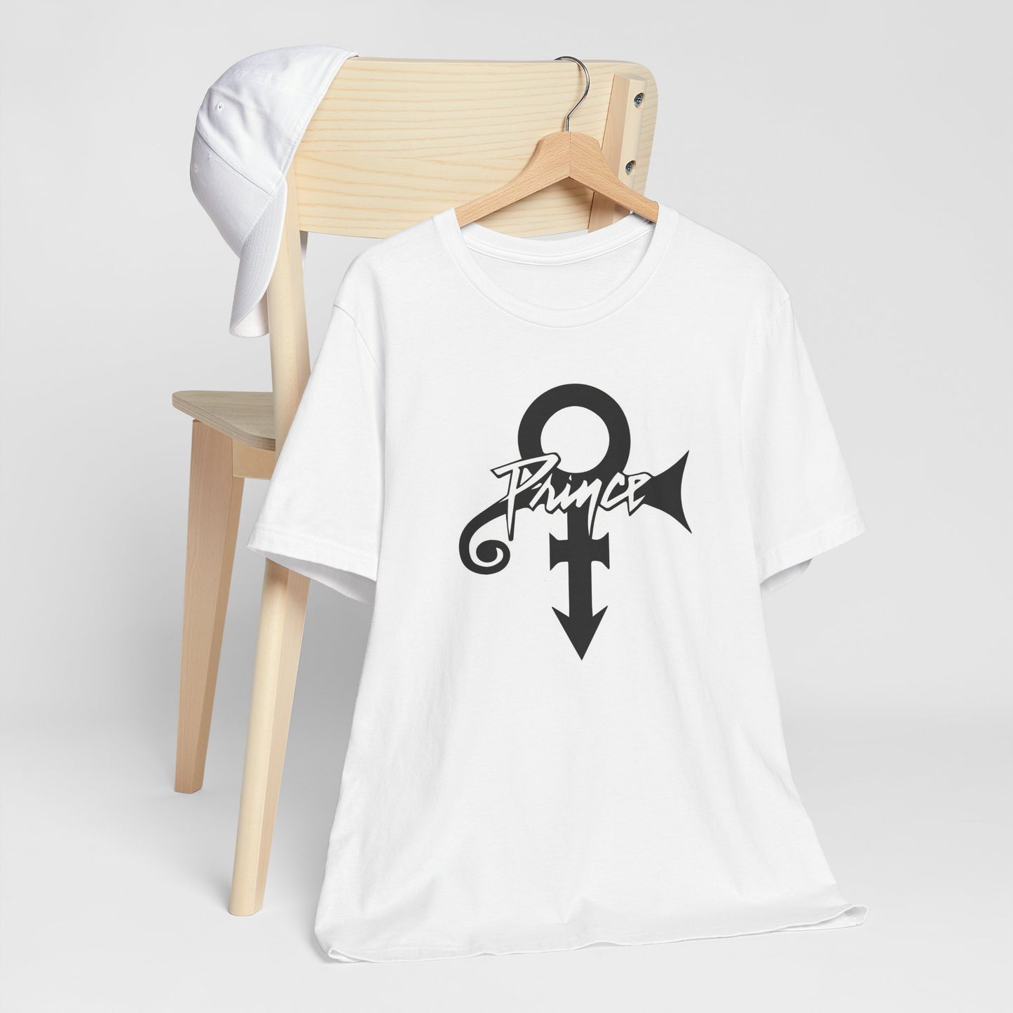 White Cotton Prince Logo T-shirt