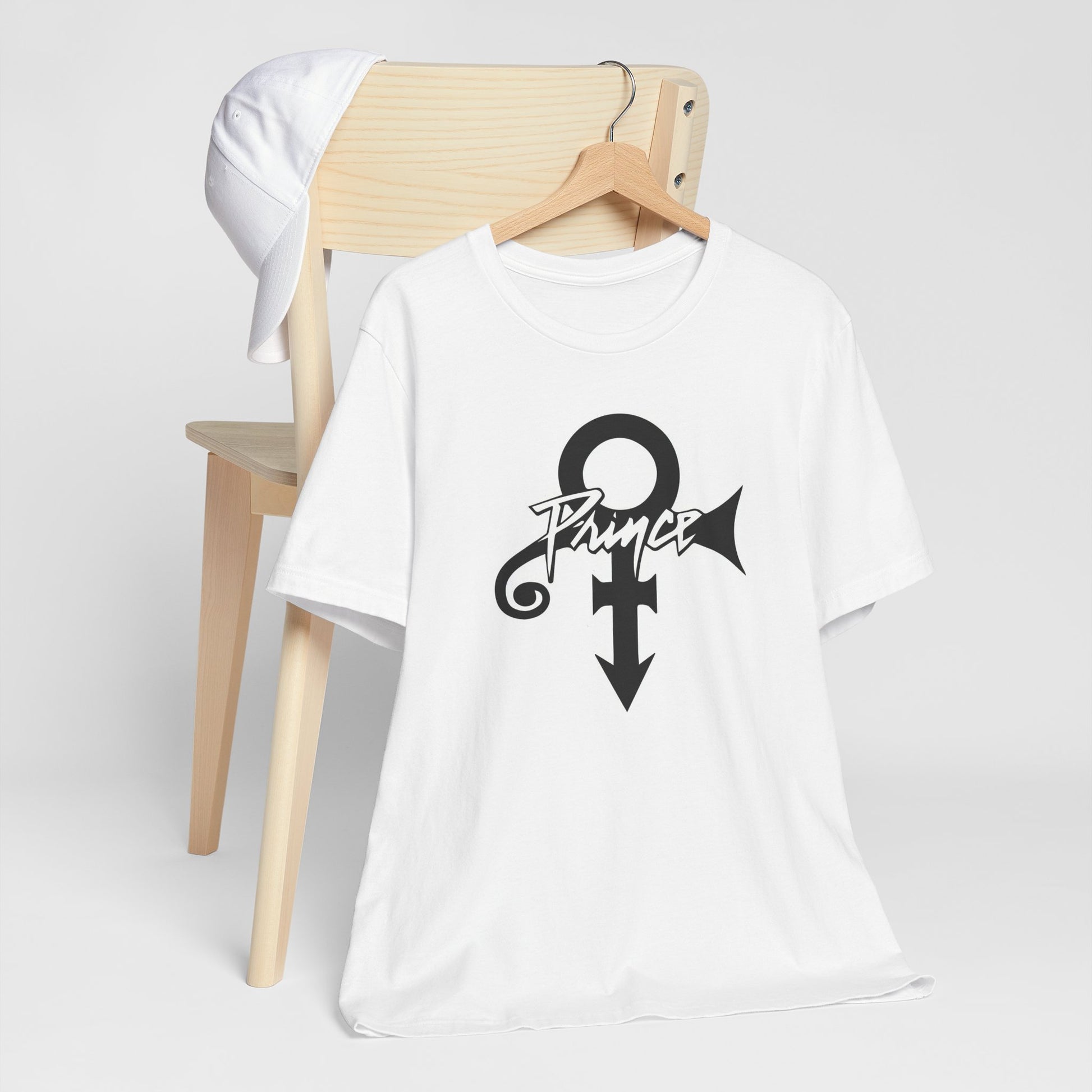 White Cotton Prince Logo T-shirt