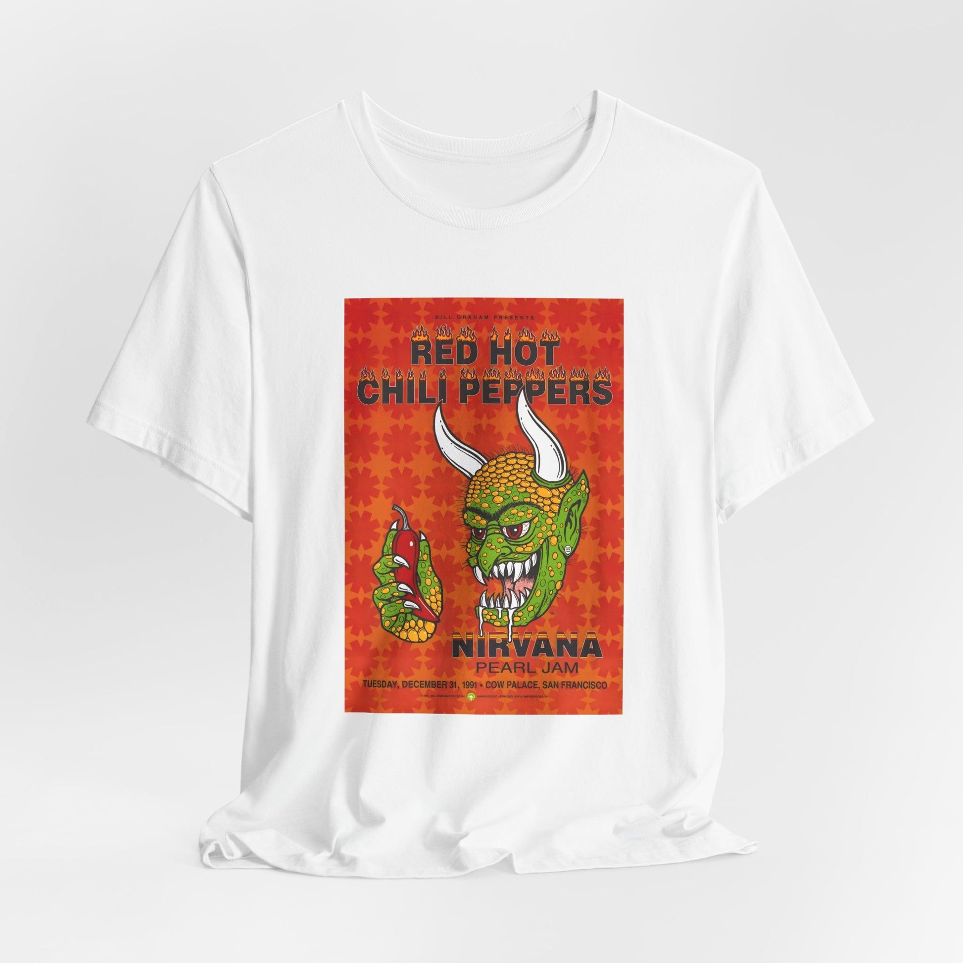 Red Hot Chili Peppers, Pearl Jam Nirvana San Francisco Tour Shirt