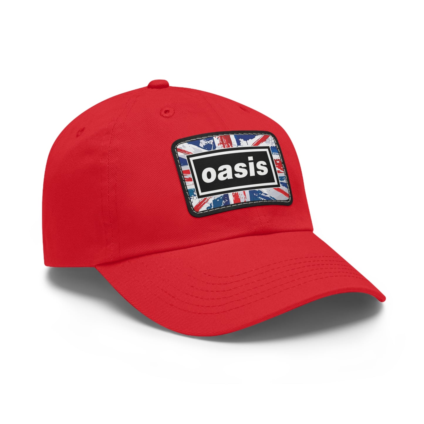 Oasis Logo Leather Patch Dad Cap